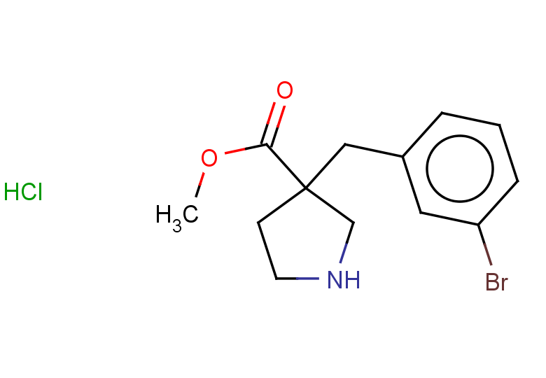 methyl 3-[(3-bromophenyl)methyl]pyrrolidine-3-carboxylate hydrochloride