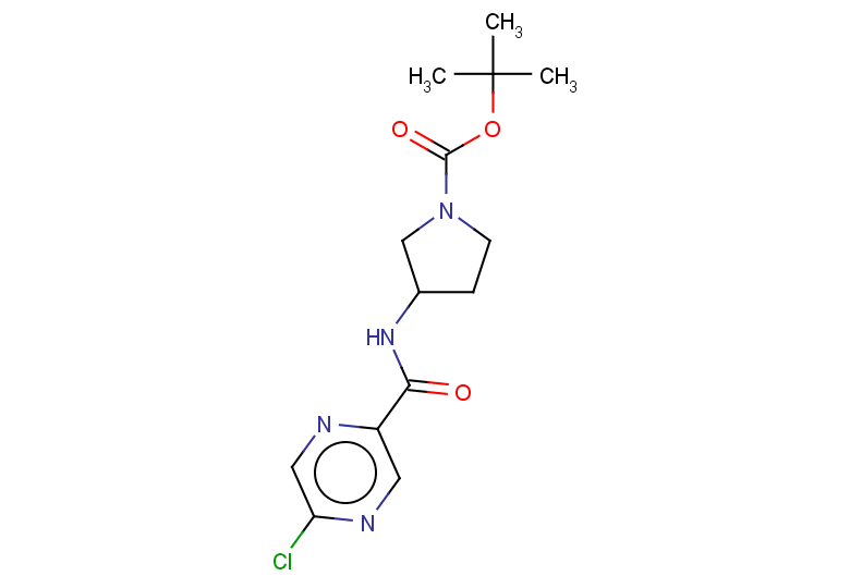 tert-butyl 3-(5-chloropyrazine-2-amido)pyrrolidine-1-carboxylate