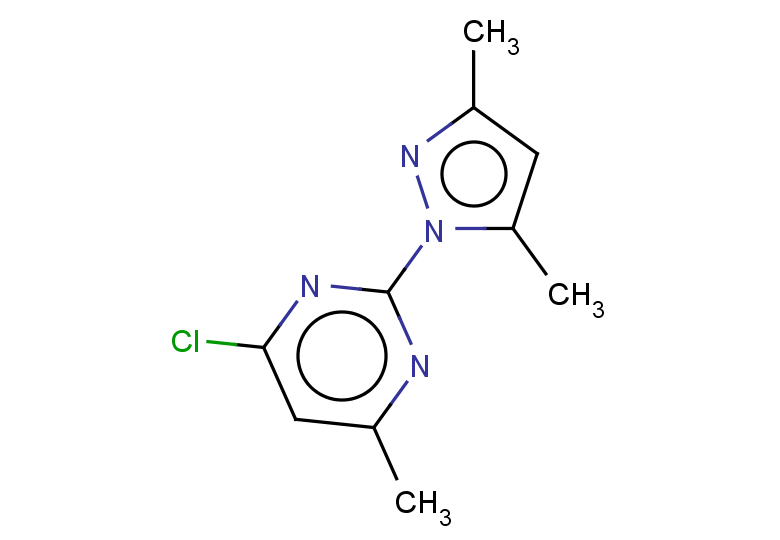 4-chloro-2-(3,5-dimethyl-1H-pyrazol-1-yl)-6-methylpyrimidine