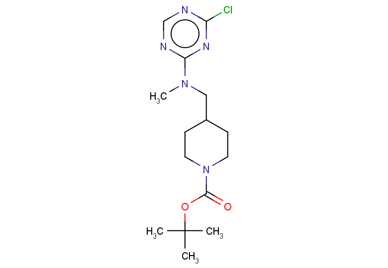 tert-butyl 4-{[(4-chloro-1,3,5-triazin-2-yl)(methyl)amino]methyl}piperidine-1-carboxylate