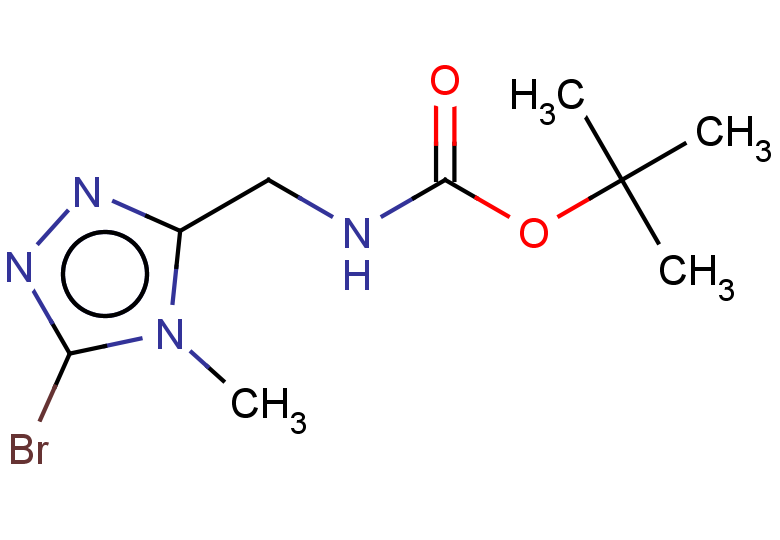 tert-butyl N-[(5-bromo-4-methyl-4H-1,2,4-triazol-3-yl)methyl]carbamate