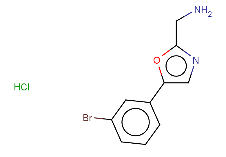 [5-(3-bromophenyl)-1,3-oxazol-2-yl]methanamine hydrochloride