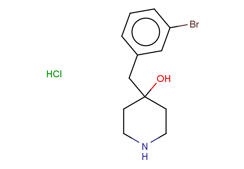 4-[(3-bromophenyl)methyl]piperidin-4-ol hydrochloride