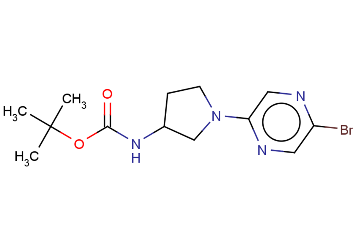 tert-butyl N-[1-(5-bromopyrazin-2-yl)pyrrolidin-3-yl]carbamate