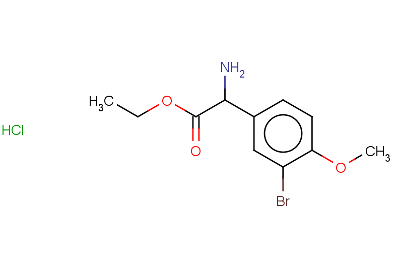 ethyl 2-amino-2-(3-bromo-4-methoxyphenyl)acetate hydrochloride