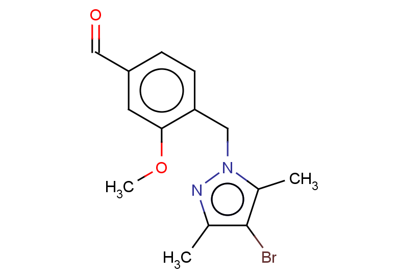 4-[(4-bromo-3,5-dimethyl-1H-pyrazol-1-yl)methyl]-3-methoxybenzaldehyde