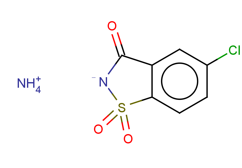 ammonium 5-chloro-1,1,3-trioxo-2,3-dihydro-1lambda6,2-benzothiazol-2-ide