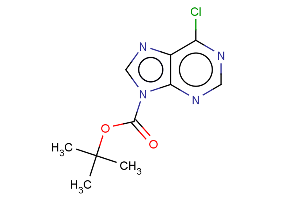 tert-butyl 6-chloro-9H-purine-9-carboxylate