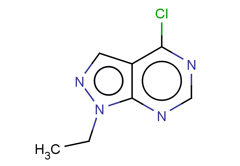 4-chloro-1-ethyl-1H-pyrazolo[3,4-d]pyrimidine