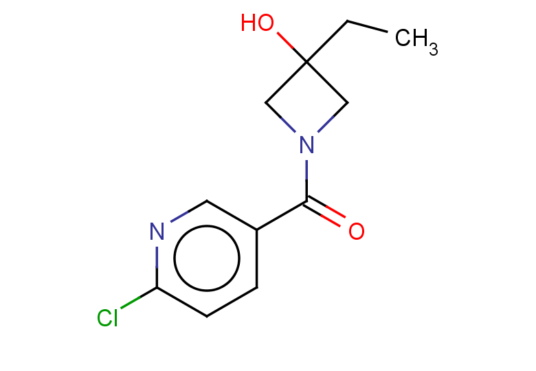 1-(6-chloropyridine-3-carbonyl)-3-ethylazetidin-3-ol