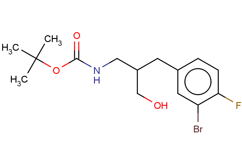 tert-butyl N-{2-[(3-bromo-4-fluorophenyl)methyl]-3-hydroxypropyl}carbamate