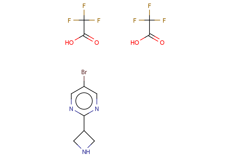 2-(azetidin-3-yl)-5-bromopyrimidine, bis(trifluoroacetic acid)