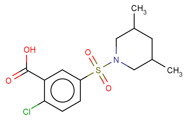 2-chloro-5-[(3,5-dimethylpiperidin-1-yl)sulfonyl]benzoic acid