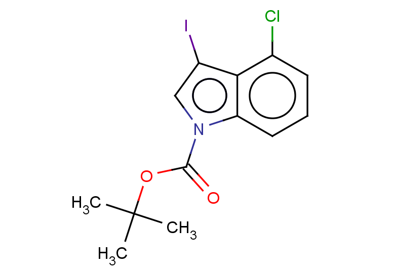 tert-butyl 4-chloro-3-iodo-1H-indole-1-carboxylate