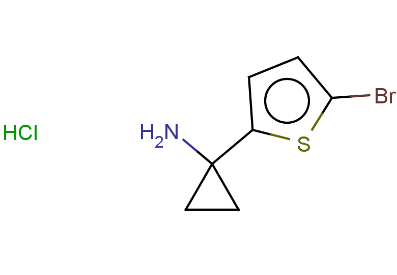1-(5-bromothiophen-2-yl)cyclopropan-1-amine hydrochloride