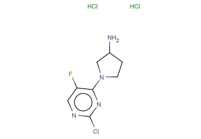 1-(2-chloro-5-fluoropyrimidin-4-yl)pyrrolidin-3-amine dihydrochloride