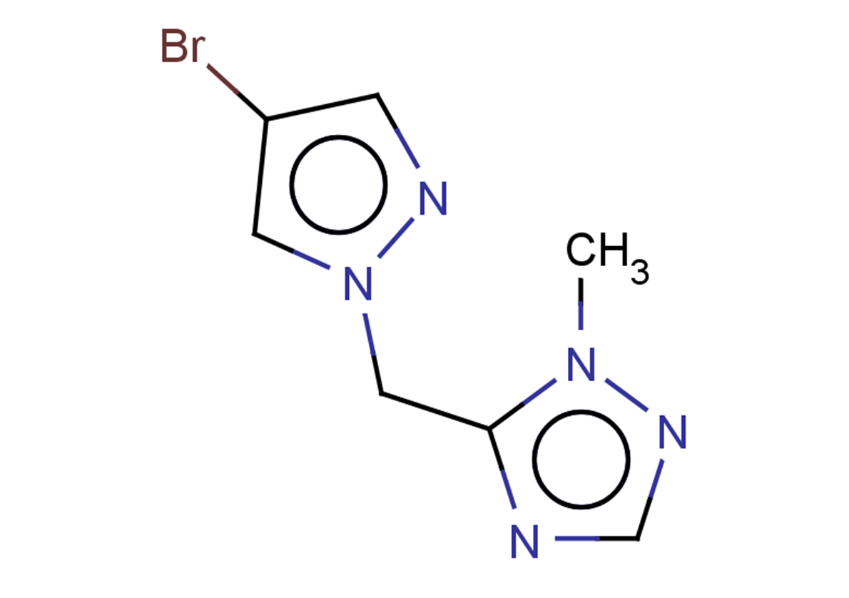 5-[(4-bromo-1H-pyrazol-1-yl)methyl]-1-methyl-1H-1,2,4-triazole