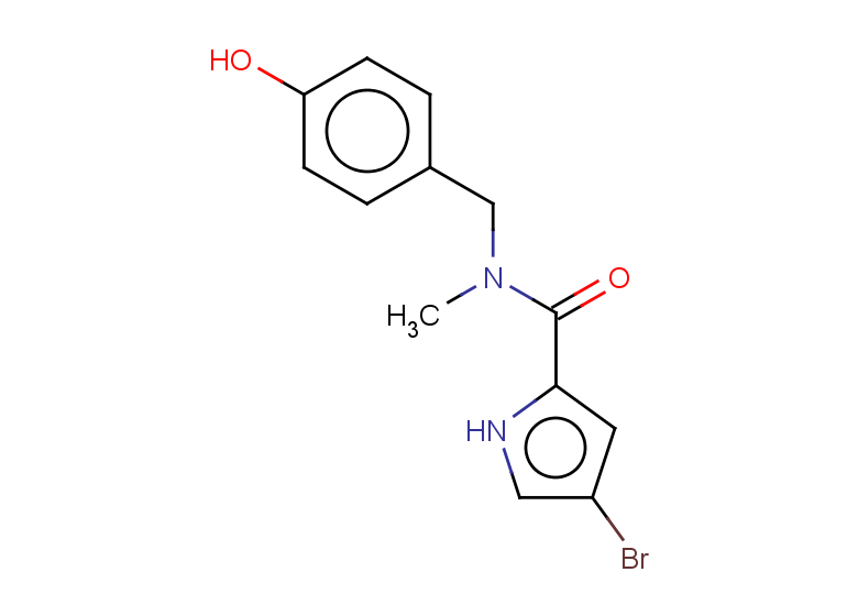 4-bromo-N-[(4-hydroxyphenyl)methyl]-N-methyl-1H-pyrrole-2-carboxamide