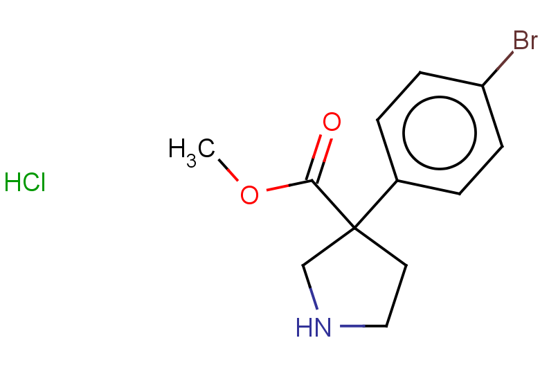 methyl 3-(4-bromophenyl)pyrrolidine-3-carboxylate hydrochloride