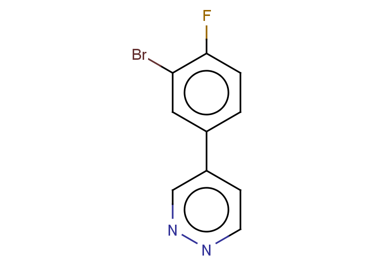 4-(3-bromo-4-fluorophenyl)pyridazine