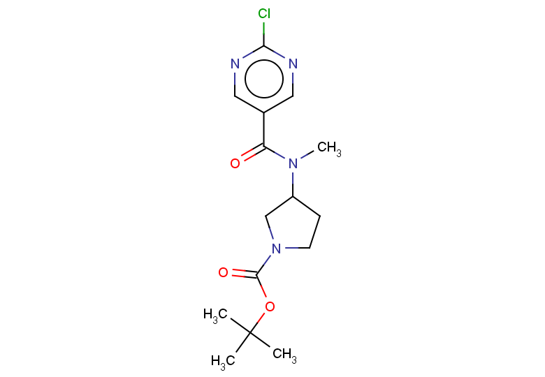 tert-butyl 3-(N-methyl2-chloropyrimidine-5-amido)pyrrolidine-1-carboxylate