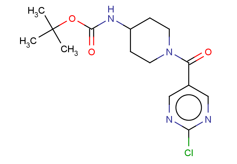 tert-butyl N-[1-(2-chloropyrimidine-5-carbonyl)piperidin-4-yl]carbamate