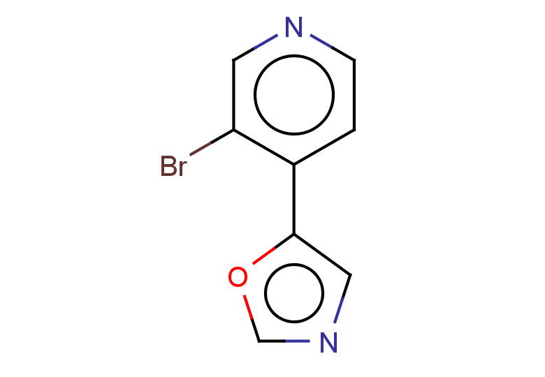 3-bromo-4-(1,3-oxazol-5-yl)pyridine