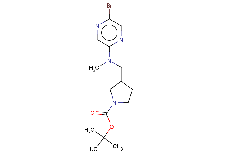 tert-butyl 3-{[(5-bromopyrazin-2-yl)(methyl)amino]methyl}pyrrolidine-1-carboxylate