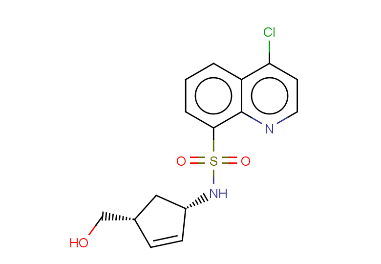 4-chloro-N-[(1S,4R)-4-(hydroxymethyl)cyclopent-2-en-1-yl]quinoline-8-sulfonamide