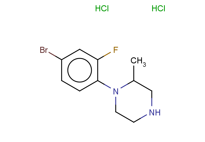 1-(4-bromo-2-fluorophenyl)-2-methylpiperazine dihydrochloride