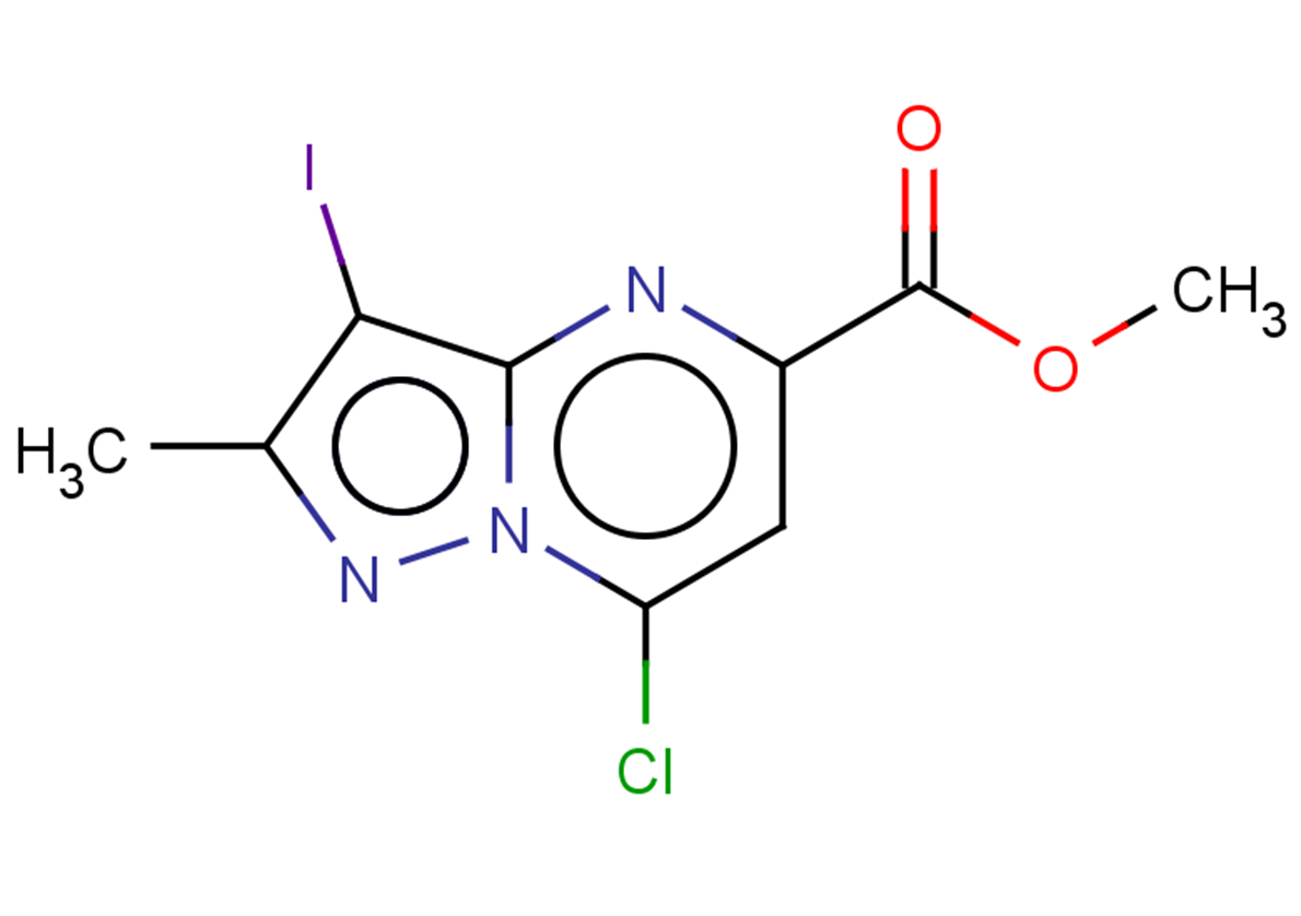 methyl 7-chloro-3-iodo-2-methylpyrazolo[1,5-a]pyrimidine-5-carboxylate