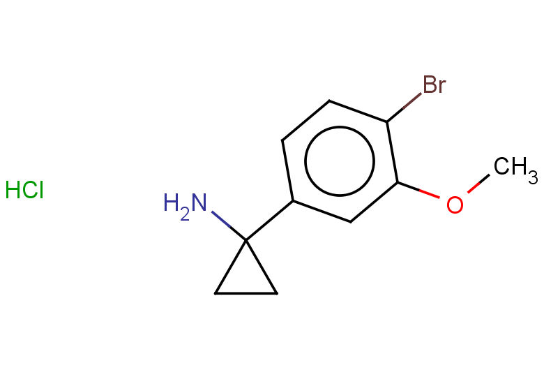 1-(4-bromo-3-methoxyphenyl)cyclopropan-1-amine hydrochloride