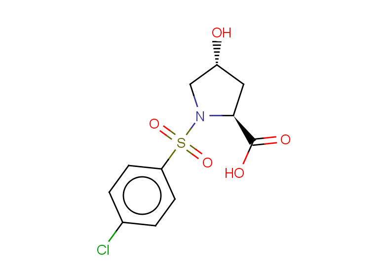 rac-(2R,4S)-1-(4-chlorobenzenesulfonyl)-4-hydroxypyrrolidine-2-carboxylic acid, trans