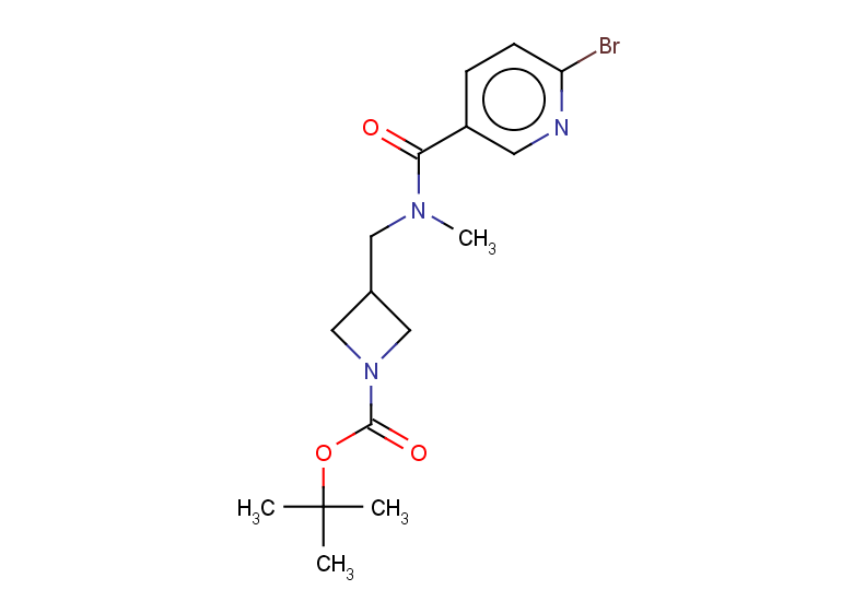 tert-butyl 3-{[1-(6-bromopyridin-3-yl)-N-methylformamido]methyl}azetidine-1-carboxylate