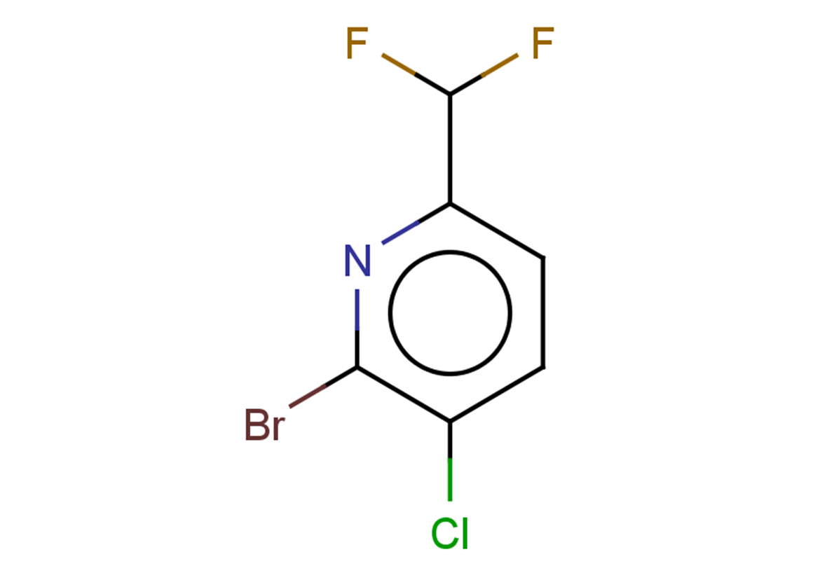 2-bromo-3-chloro-6-(difluoromethyl)pyridine