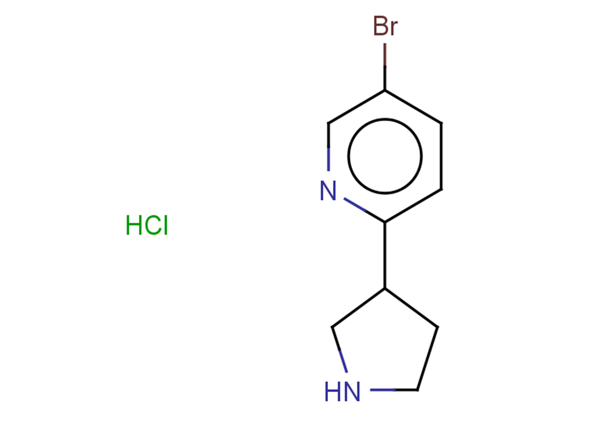 5-bromo-2-(pyrrolidin-3-yl)pyridine hydrochloride