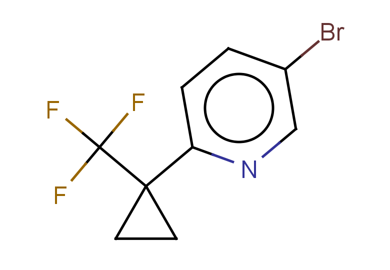 5-bromo-2-[1-(trifluoromethyl)cyclopropyl]pyridine