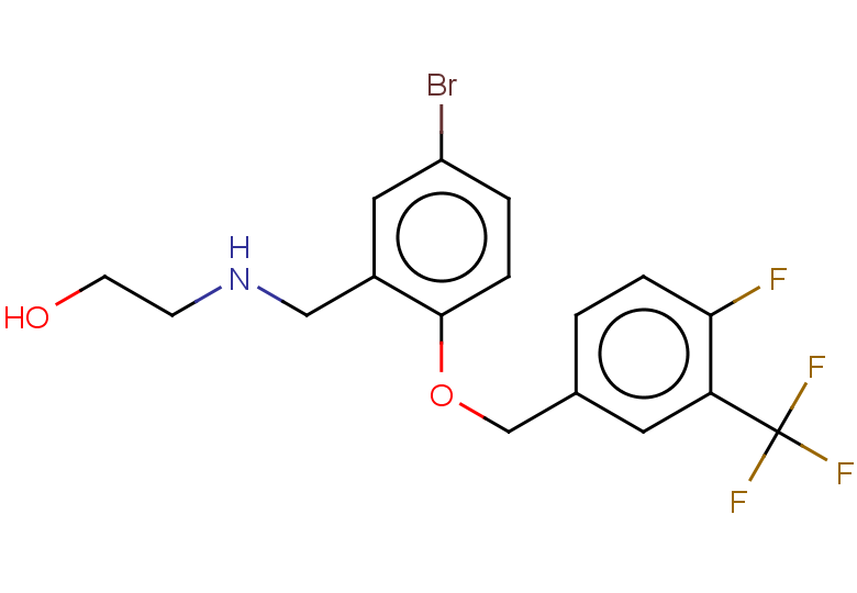 2-{[(5-bromo-2-{[4-fluoro-3-(trifluoromethyl)phenyl]methoxy}phenyl)methyl]amino}ethan-1-ol