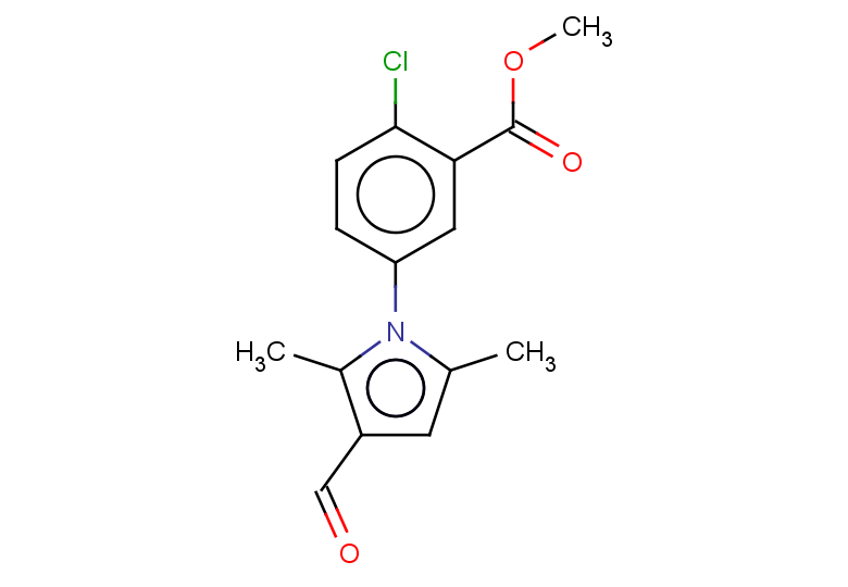 methyl 2-chloro-5-(3-formyl-2,5-dimethyl-1H-pyrrol-1-yl)benzoate