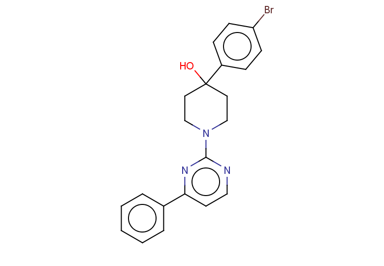 4-(4-bromophenyl)-1-(4-phenylpyrimidin-2-yl)piperidin-4-ol