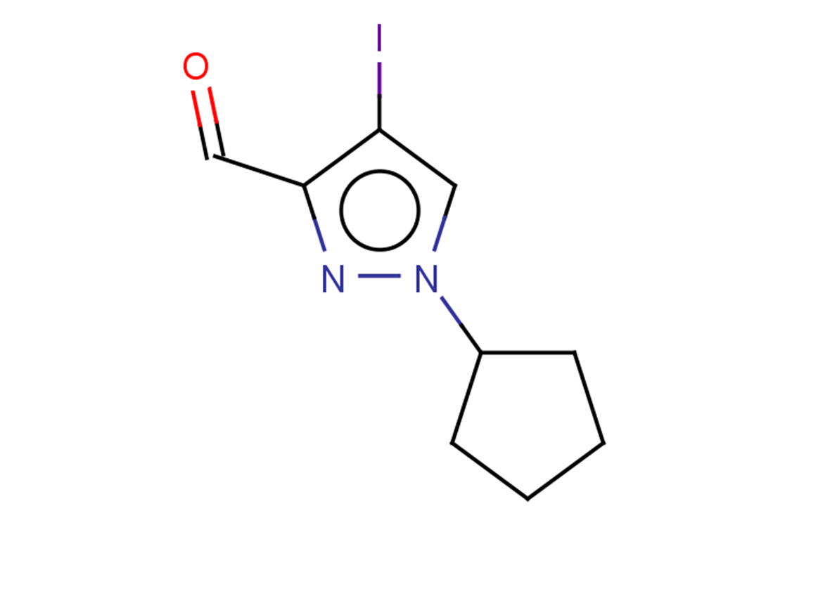 1-cyclopentyl-4-iodo-1H-pyrazole-3-carbaldehyde