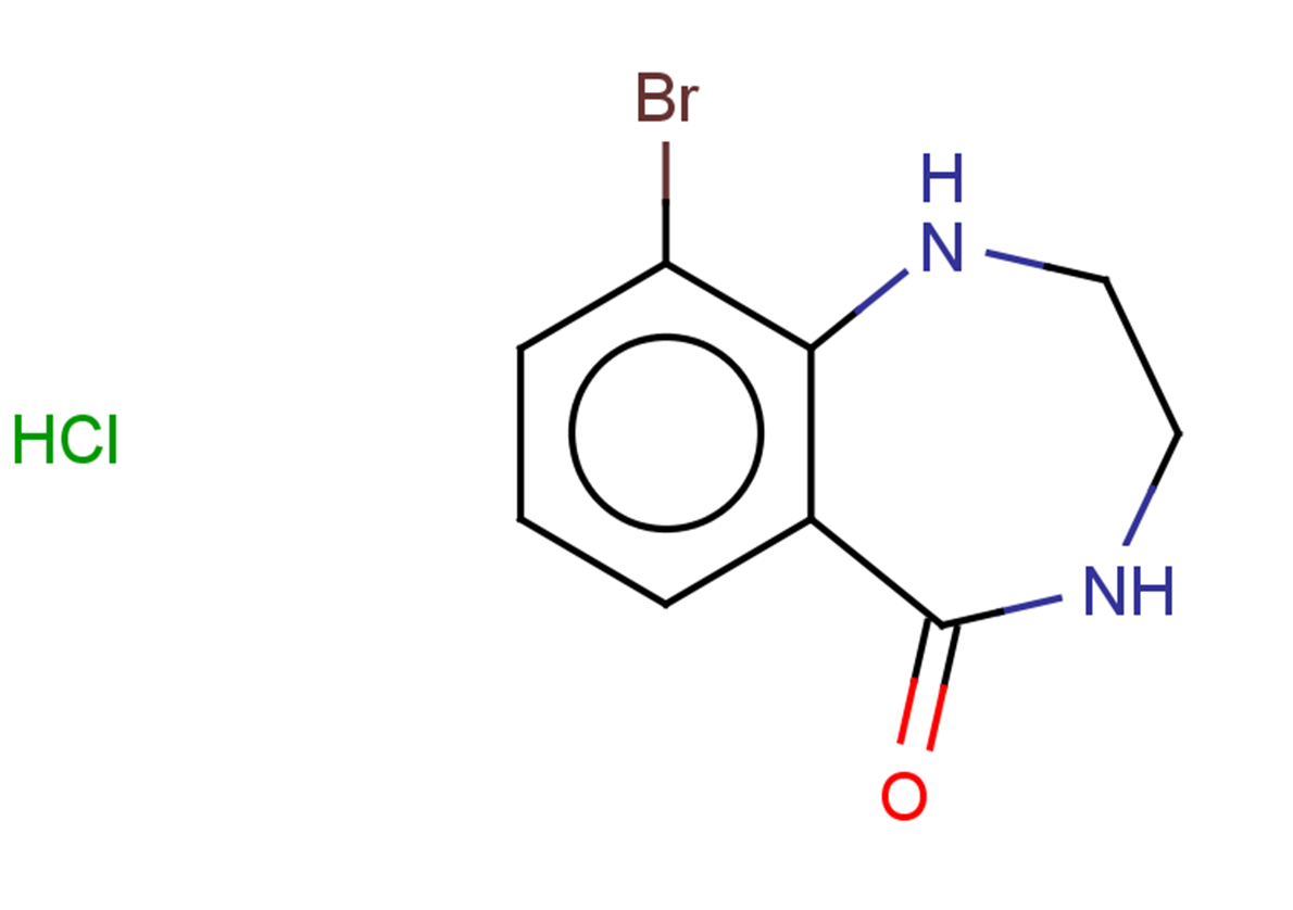 9-bromo-2,3,4,5-tetrahydro-1H-1,4-benzodiazepin-5-one hydrochloride
