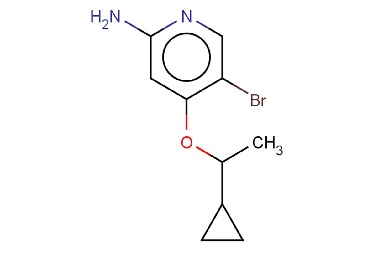 5-bromo-4-(1-cyclopropylethoxy)pyridin-2-amine
