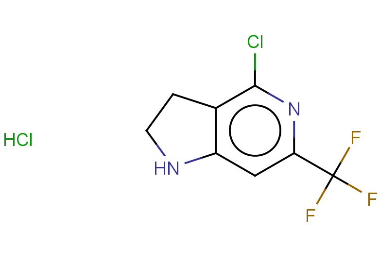 4-chloro-6-(trifluoromethyl)-1H,2H,3H-pyrrolo[3,2-c]pyridine hydrochloride