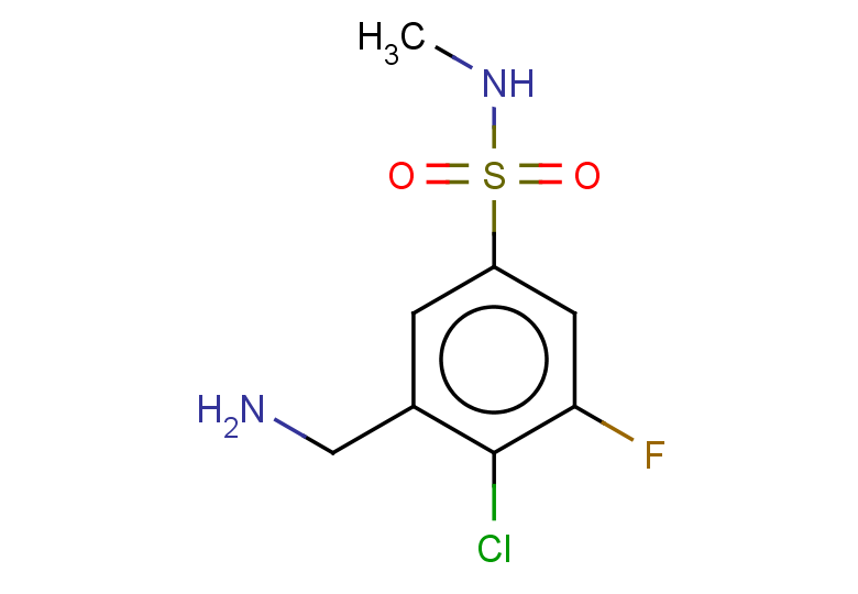 3-(aminomethyl)-4-chloro-5-fluoro-N-methylbenzene-1-sulfonamide