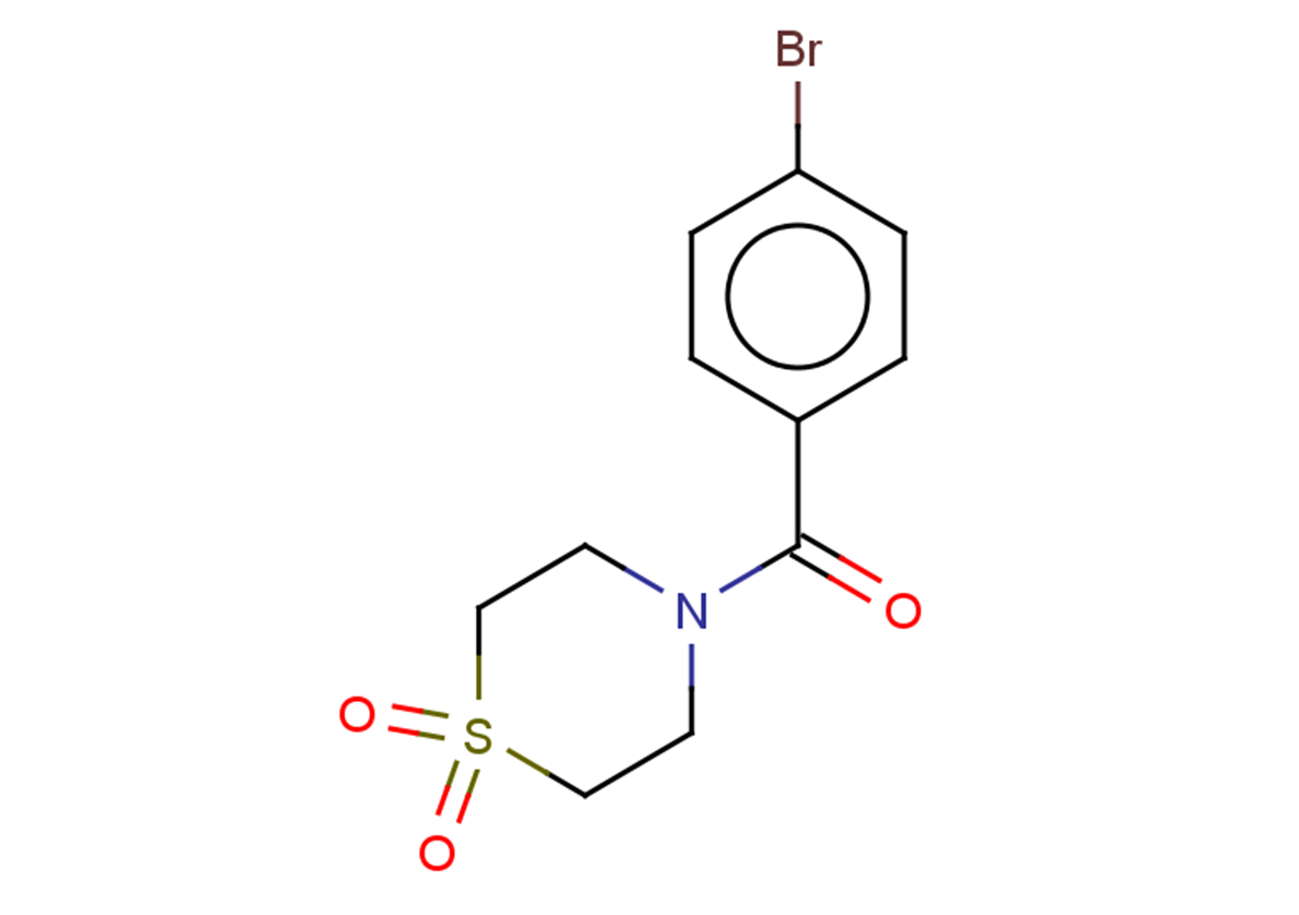 4-(4-bromobenzoyl)-1lambda6-thiomorpholine-1,1-dione