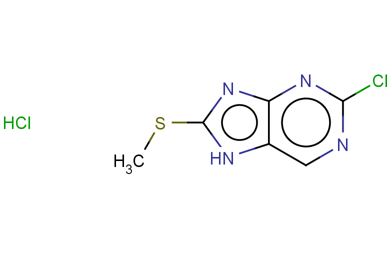2-chloro-8-(methylsulfanyl)-7H-purine hydrochloride