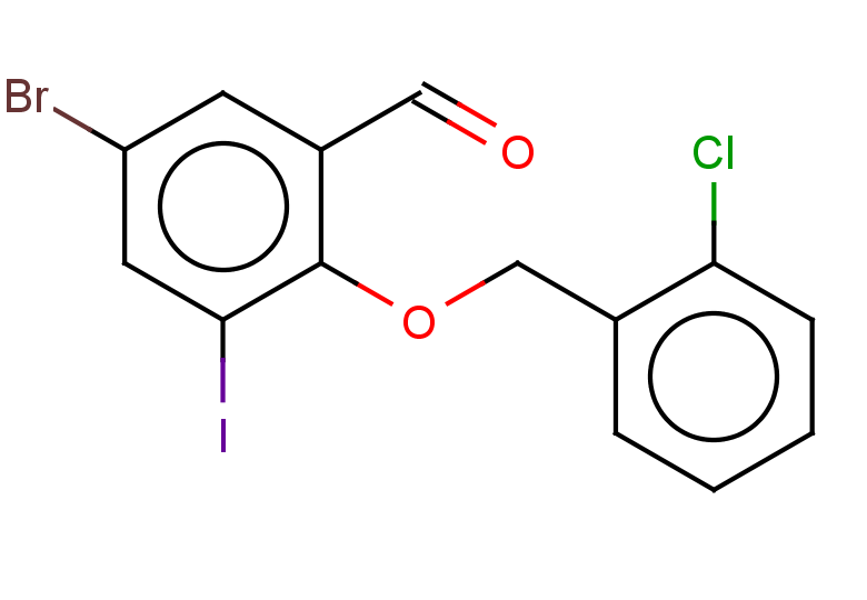 5-BROMO-2-[(2-CHLOROBENZYL)OXY]-3-IODOBENZALDEHYDE