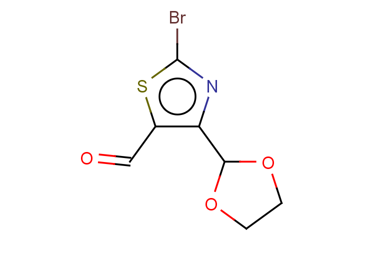 2-bromo-4-(1,3-dioxolan-2-yl)-1,3-thiazole-5-carbaldehyde
