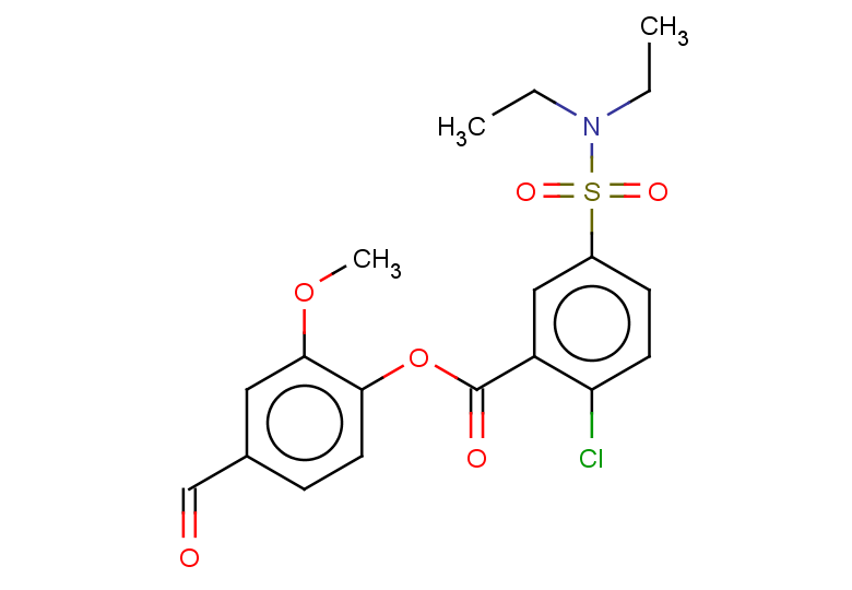 4-formyl-2-methoxyphenyl 2-chloro-5-(diethylsulfamoyl)benzoate